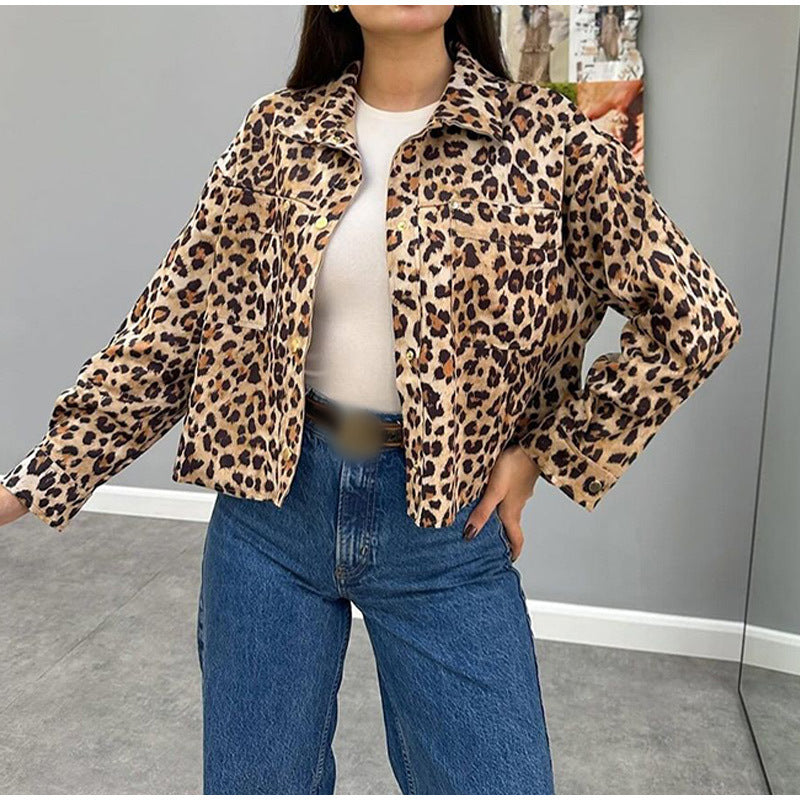 Trendy women's jacket in leopard design Amarae