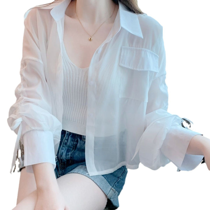 Blouse Transparente Femme avec Détails Innovants Chic & Stil