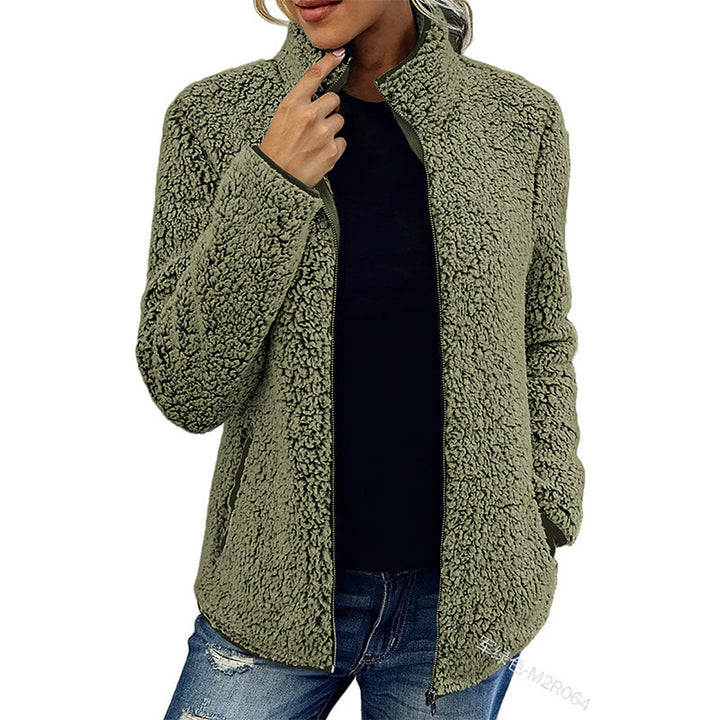 Veste en fleece pour femme avec col haut et toucher doux Chic & Stil
