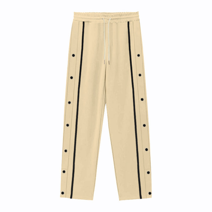 Sport leisure pants for men with snap buttons and elastic waistband Lune London