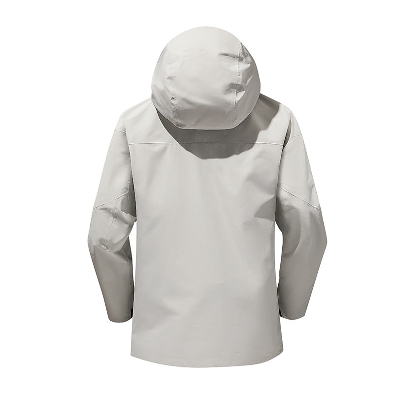 Waterproof outdoor jacket for men with ventilated inserts Chic und Stil