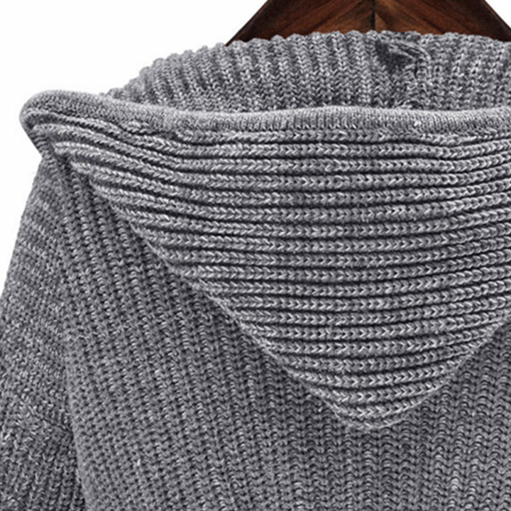 Women’s knitted coat with belt and hood Lune London