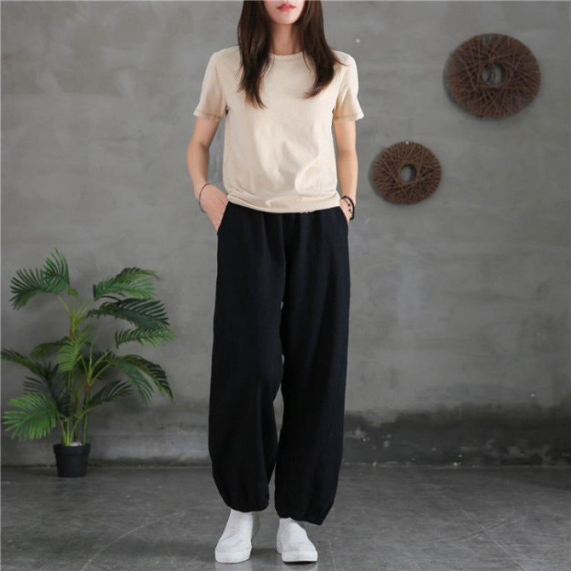 Women Comfortable Air Pants with Elastic Waistband Chic & Stil