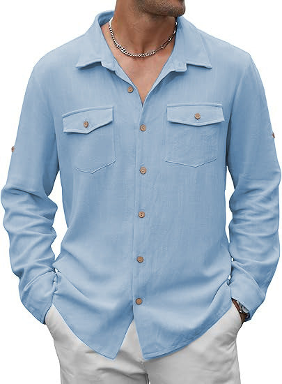 Classic casual shirt for men with two chest pockets Lune London