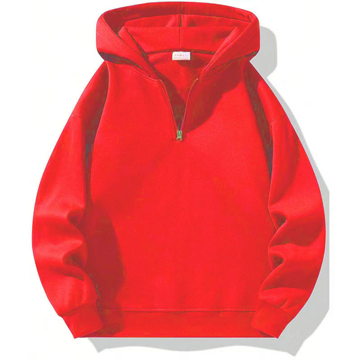 Men's sporty hoodie with half-zipper Amarae