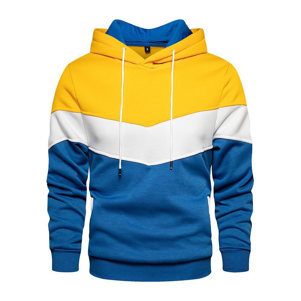 Men's stylish hoodie with geometric color design Lune London