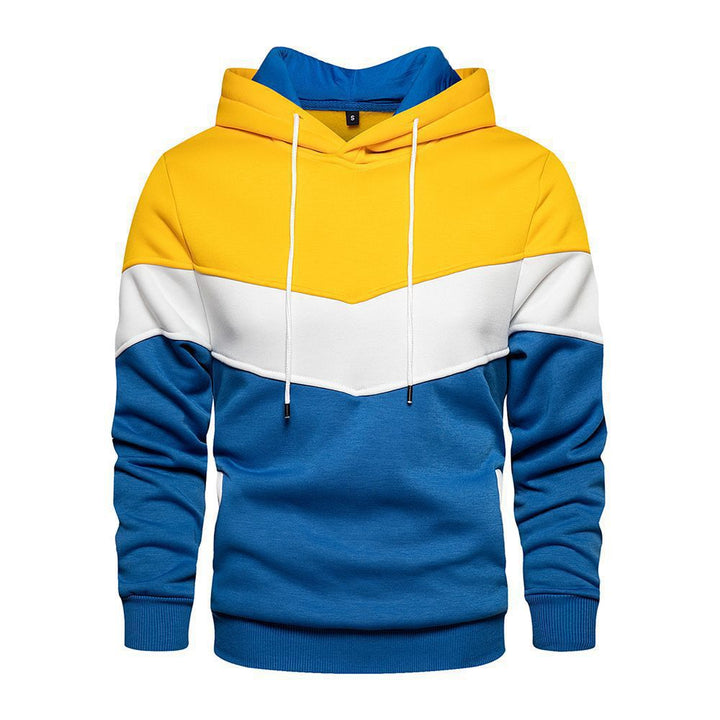 Men's stylish hoodie with geometric color design Lune London
