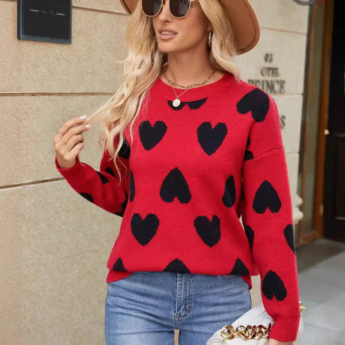 Sweater women with heart pattern Amarae