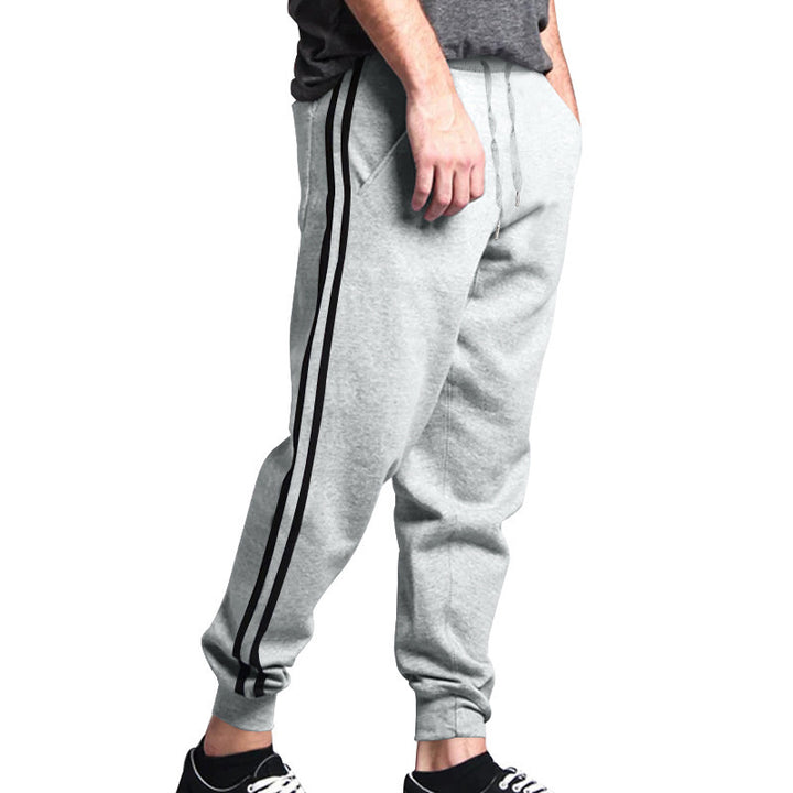 Lune London Men's Athletic Jogging Pants with Side Stripes