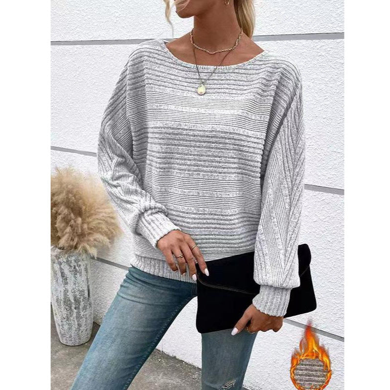 Pull texturé décontracté pour femme à coupe ample Chic & Stil