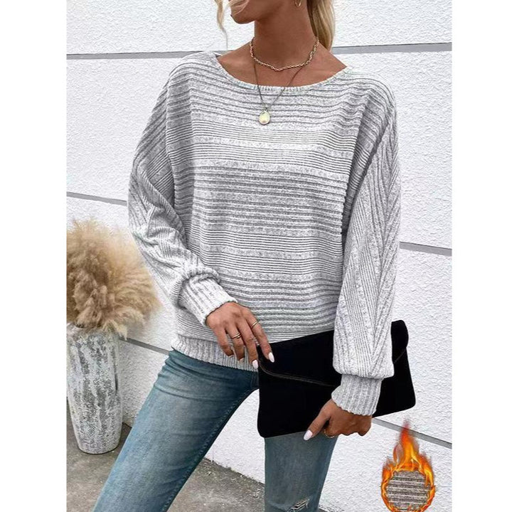 Pull texturé décontracté pour femme à coupe ample Chic & Stil