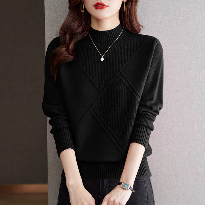 Elegant knitted sweater for ladies with a modern structured design Lune London
