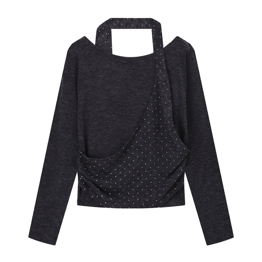 Women's long sleeve top with stylish cut-out detail Chic & Stil