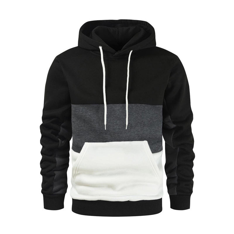 Men's sporty hoodie with contrasting color block design Lune London