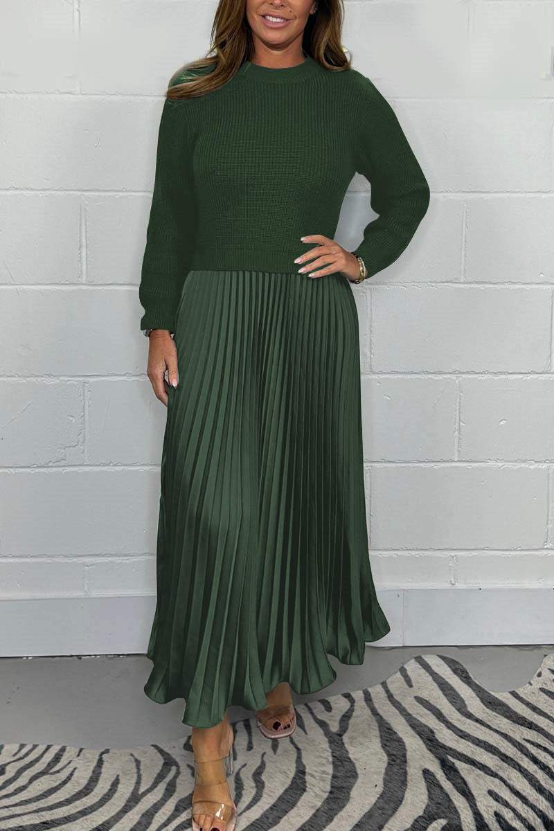 Elegant pleated dress Maxxi Lune London for women