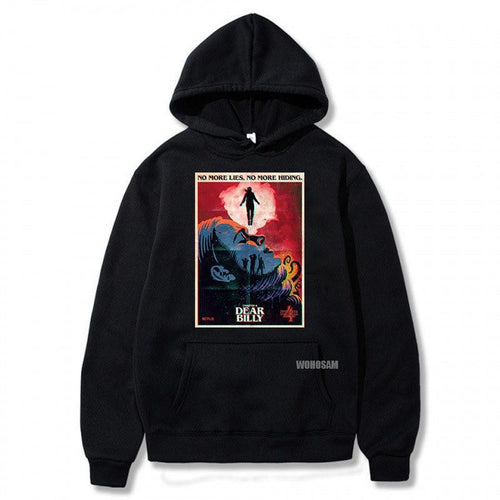 Women's hooded sweatshirt with creative film motif and cozy kangaroo pocket Chic & Stil