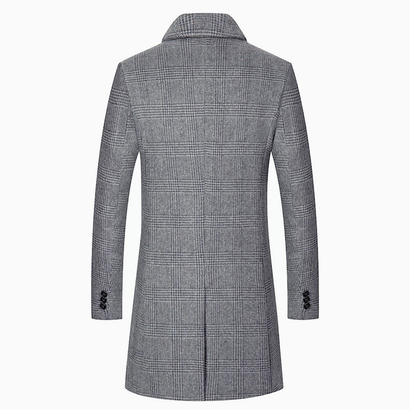 Elegant Glencheck coat for men with warm inner lining Amarae