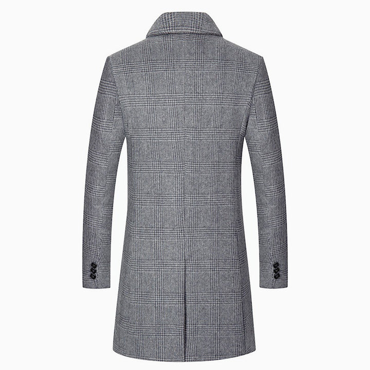 Elegant Glencheck coat for men with warm inner lining Amarae