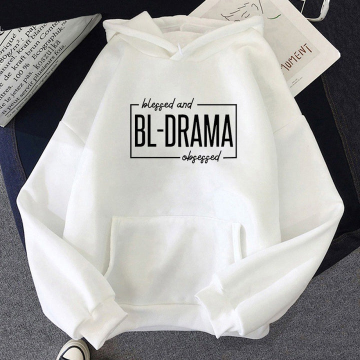 Women's hoodie with modern statement print Chic & Stil