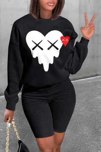 Men's sweatshirt with creative heart graphic Amarae