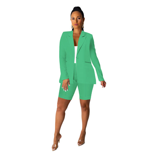 Elegant blazer set for women with shorts and refined details Amarae