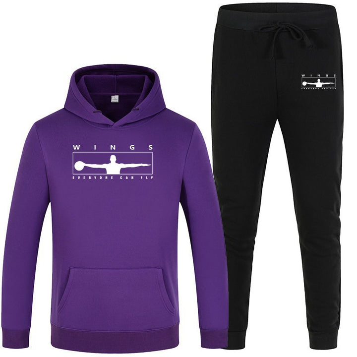 Women's jogging suit with modern logo and comfortable kangaroo pockets Chic & Stil