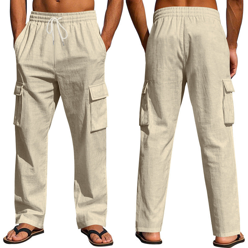 Casual cargo pants for men with comfortable waistband and practical pockets Lune London