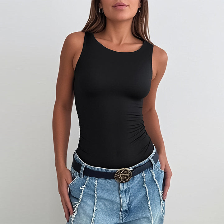 Ladies Ruffled Tank Jumpsuit Lune London