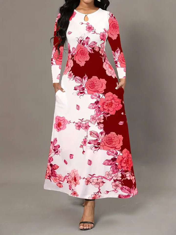 Lune London Floral Print Maxi Dress for Women