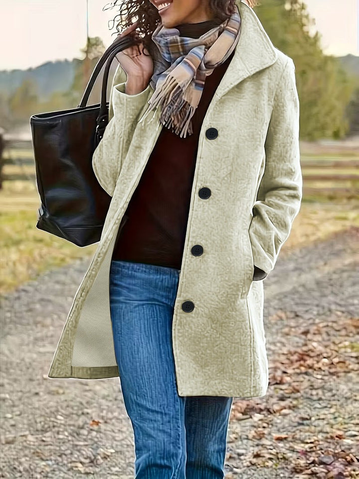 Amarae | Classic Mid-Length Button Jacket