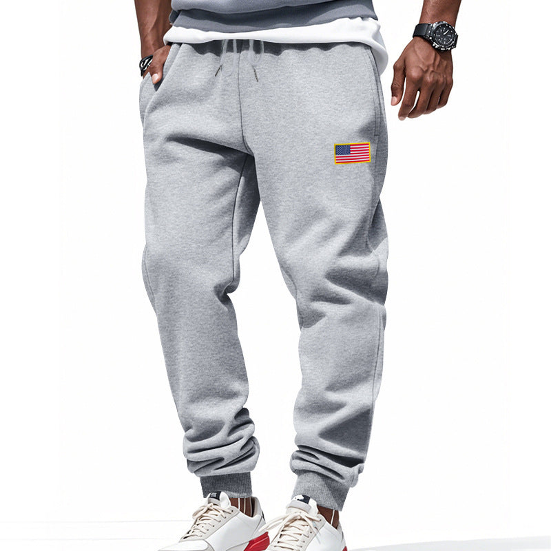 Sport pants for men with elastic waist and practical side pockets Lune London