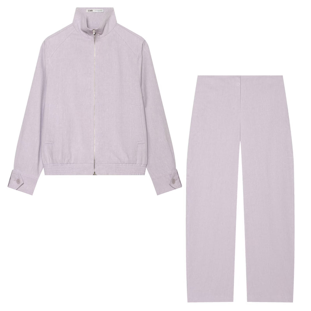 Women's Loose Linen Trousers with High Waist and Straight Leg Amarae