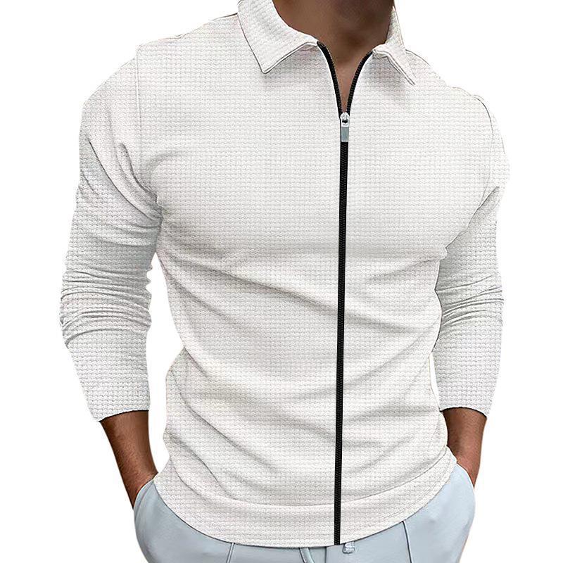 Men's long sleeve sports shirt with zipper Lune London