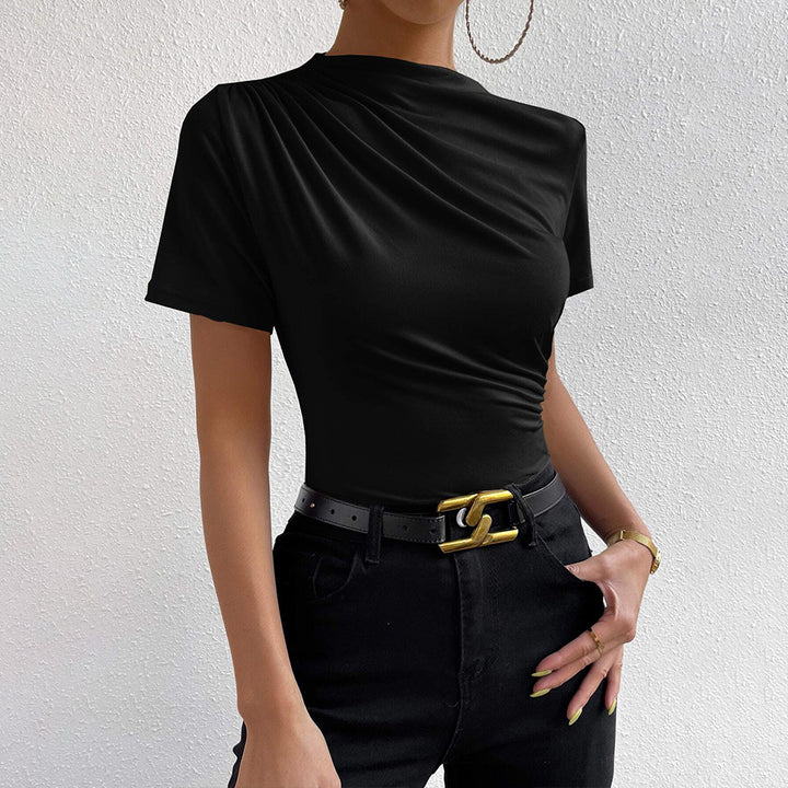 Robe ajustée femme avec un design drapé élégant Chic & Stil