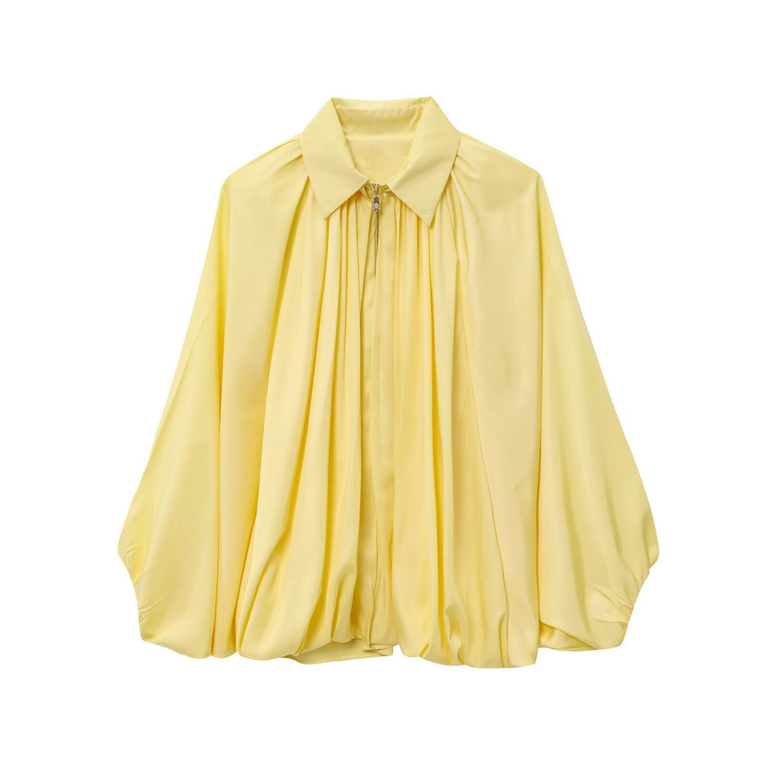 Elegant blouse for women with gathers and relaxed fit Lune London