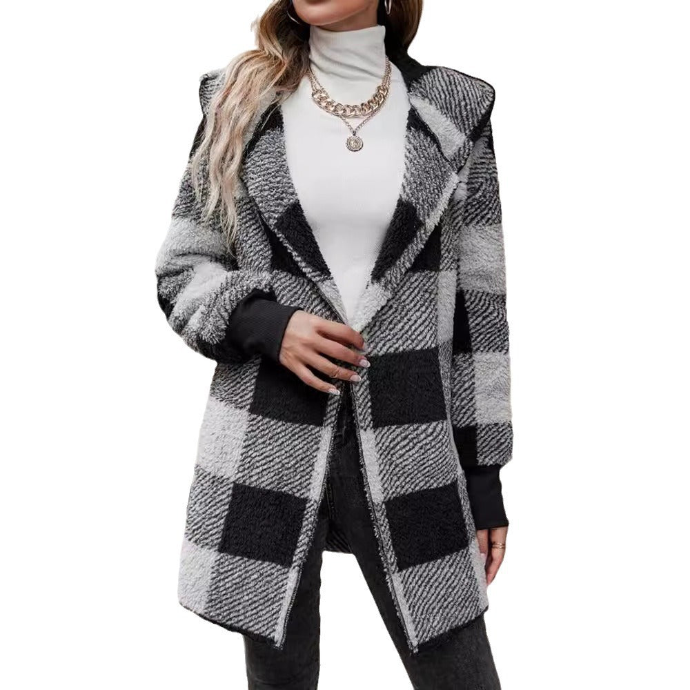 Ladies comfortable tartan jacket Lune London