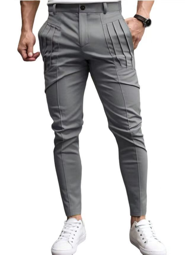 Men's suit pants with side pleats and slim fit Lune London