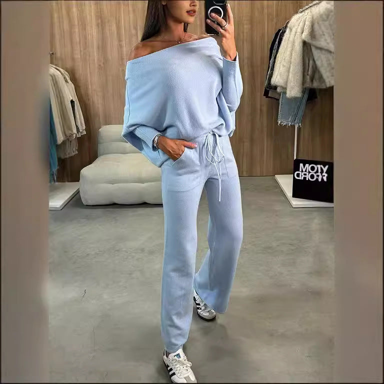 Ladies casual and elegant knitted set with a loose fit Lune London