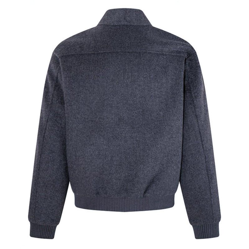 Women's short-cut bomber jacket with concealed zipper and ribbed cuffs Amarae