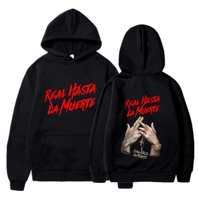 Women's hoodie with eye-catching lettering in urban style Lune London