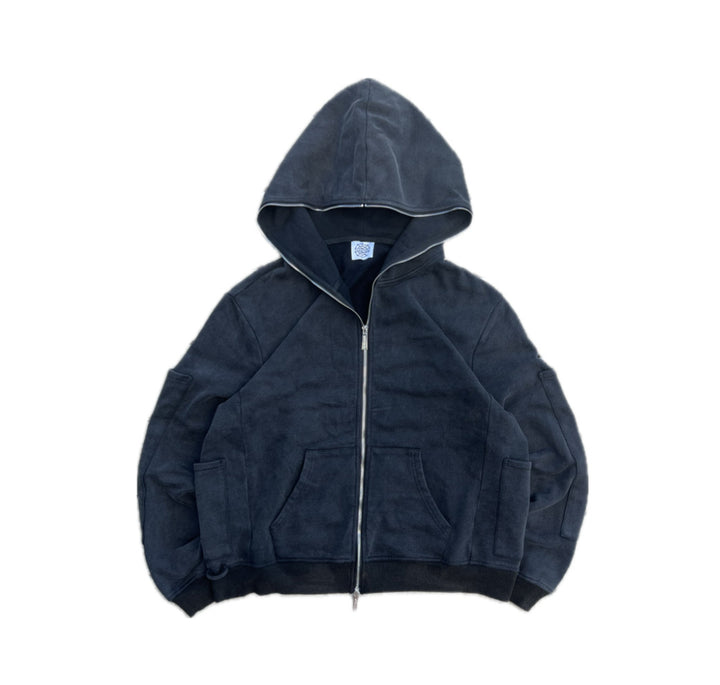 Ladies casual fleece hoodie with practical zipper and kangaroo pockets Lune London