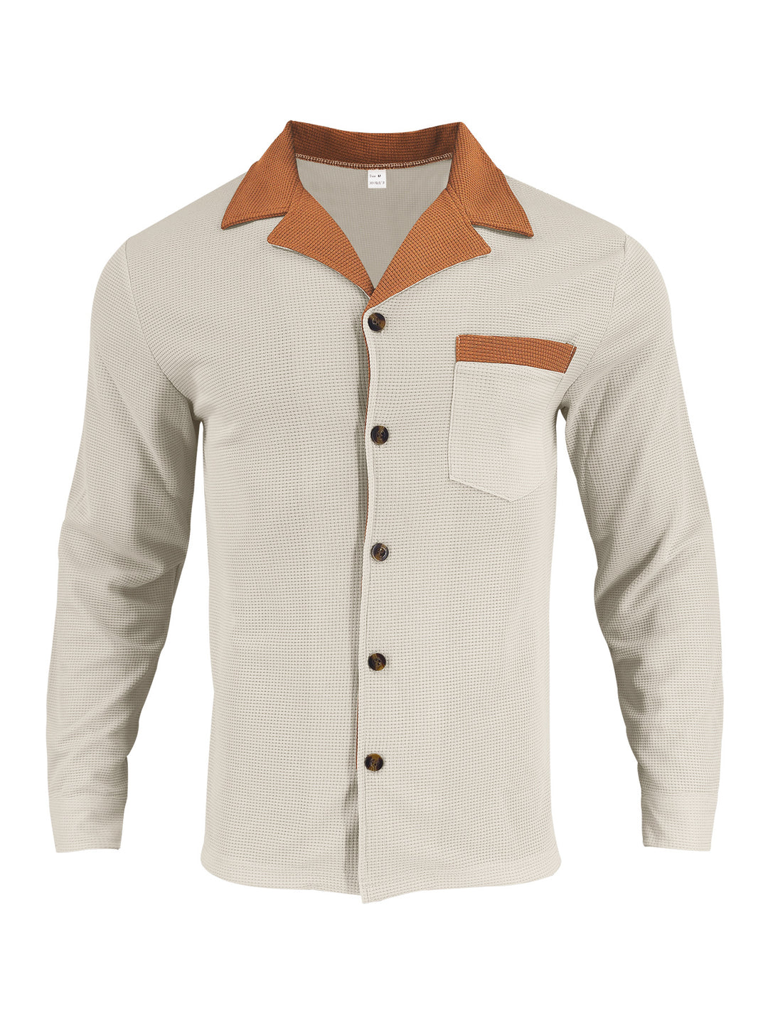 Luxury shirt for men with structured design featuring a contrast collar and practical chest pocket Lune London