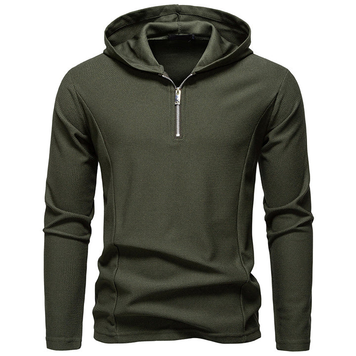 Men's functional sweater with half-zip and breathable fabric Lune London