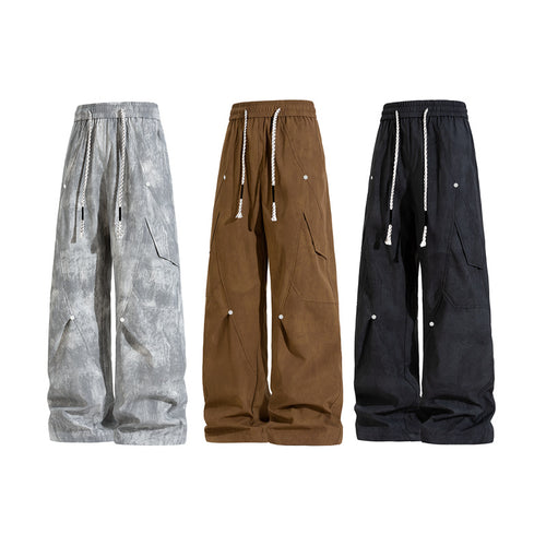 Fashionable women's cargo pants with elastic waist and deep pockets Amarae