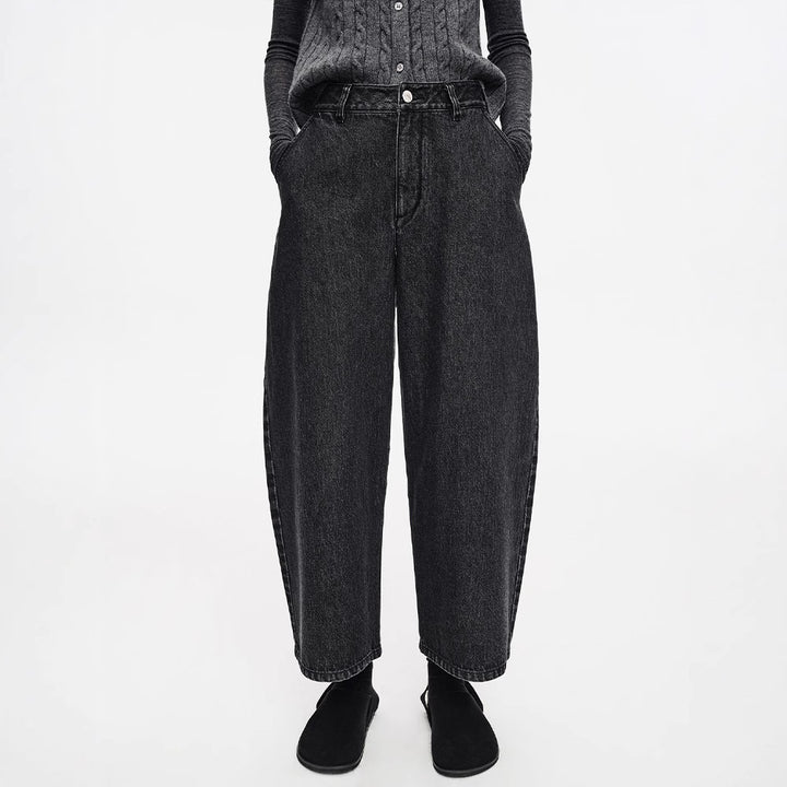 Jeans larges pour femmes à taille haute Chic & Stil