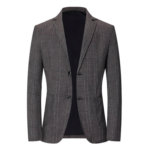 Veste élégante pour homme avec un motif à carreaux moderne et des poches pratiques Amarae