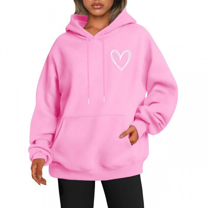 Women's hoodie with cool heart motif Chic & Stil