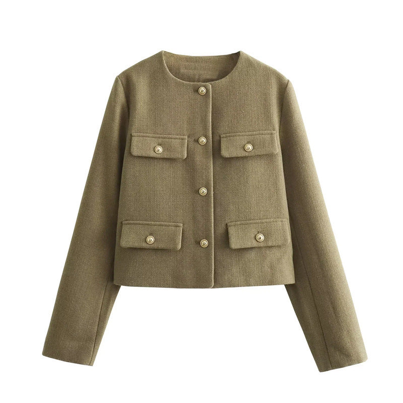 Veste mode femme avec poches appliquées Amarae