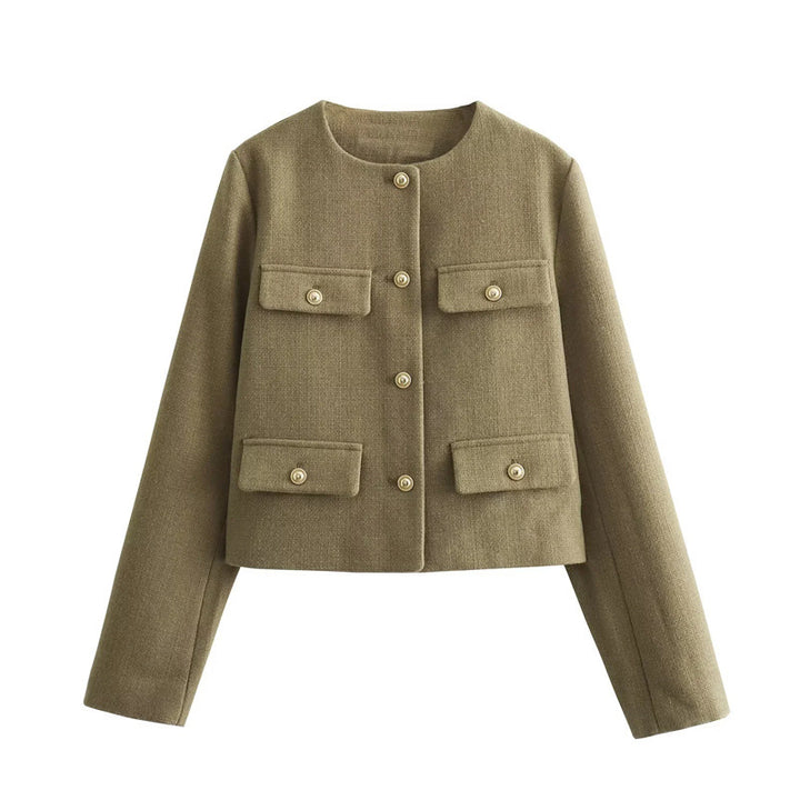 Veste mode femme avec poches appliquées Amarae