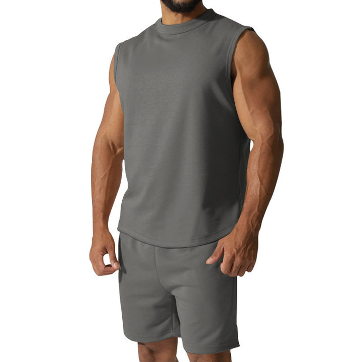 Men's short sleeve athletic set with elastic waistband and modern design Lune London